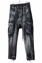 画像をギャラリービューアに読み込む, 11 BY BORIS BIDJAN SABERI CARGO POCKET PANTS / OBJECT DYED &amp; USED EFFECT &quot;P21B-F1481&quot; (BLACK)