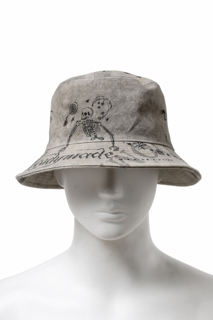 READYMADE x Dr.WOO BUCKET HAT TATOO (WHITE) – LOOM OSAKA