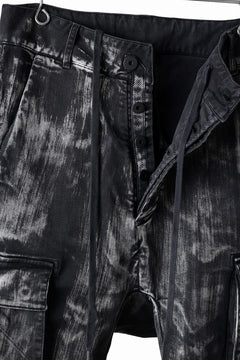 画像をギャラリービューアに読み込む, 11 BY BORIS BIDJAN SABERI CARGO POCKET PANTS / OBJECT DYED &amp; USED EFFECT &quot;P21B-F1481&quot; (BLACK)