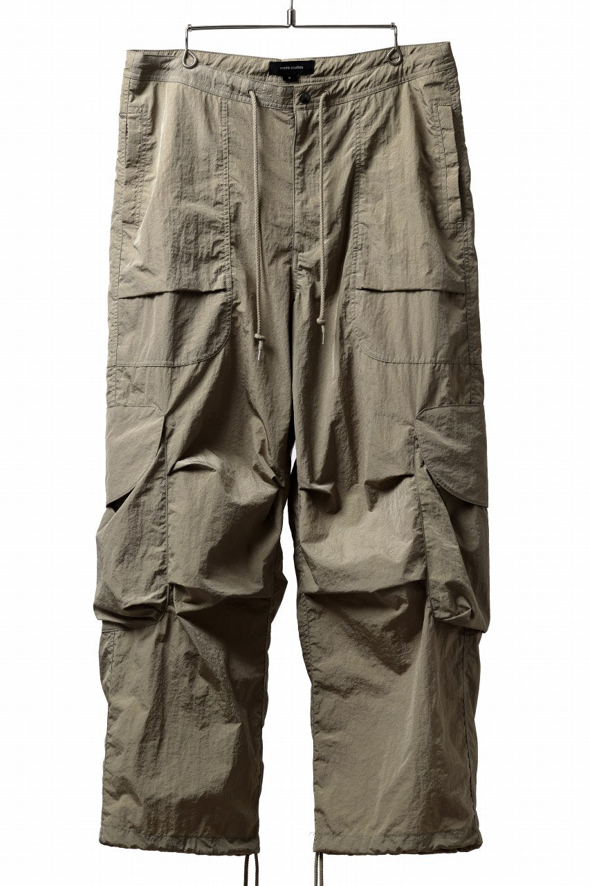 entire studios FREIGHT CARGO PANTS / CRINKLE NYLON (SAGE)