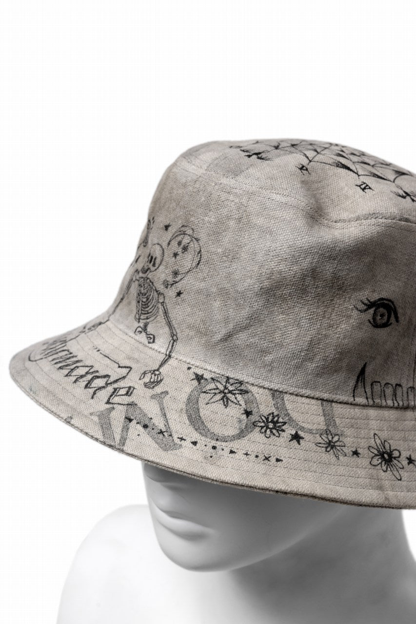 READYMADE x Dr.WOO BUCKET HAT TATOO (WHITE)