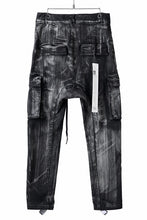 画像をギャラリービューアに読み込む, 11 BY BORIS BIDJAN SABERI CARGO POCKET PANTS / OBJECT DYED &amp; USED EFFECT &quot;P21B-F1481&quot; (BLACK)