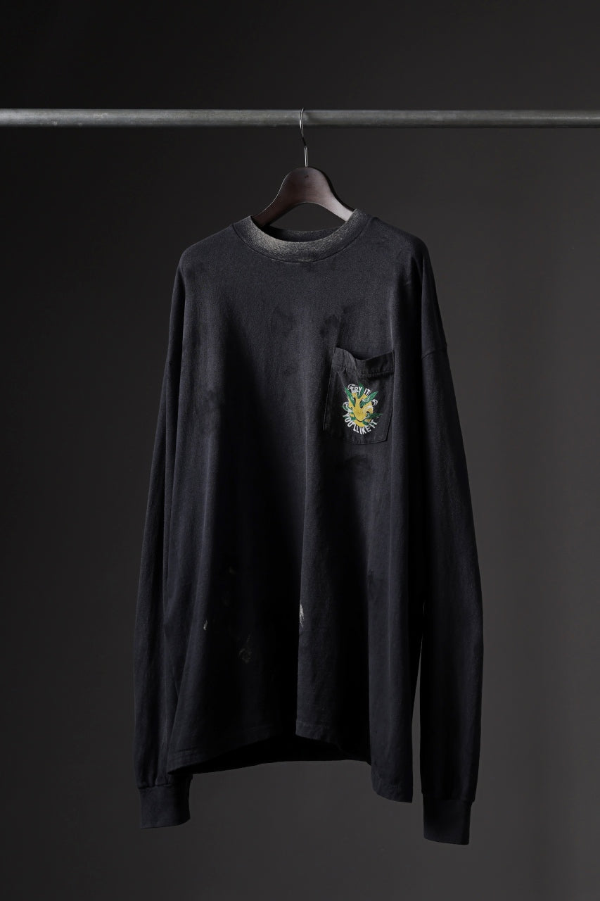 READYMADE L/S T-SHIRT SNAKE (BLACK)