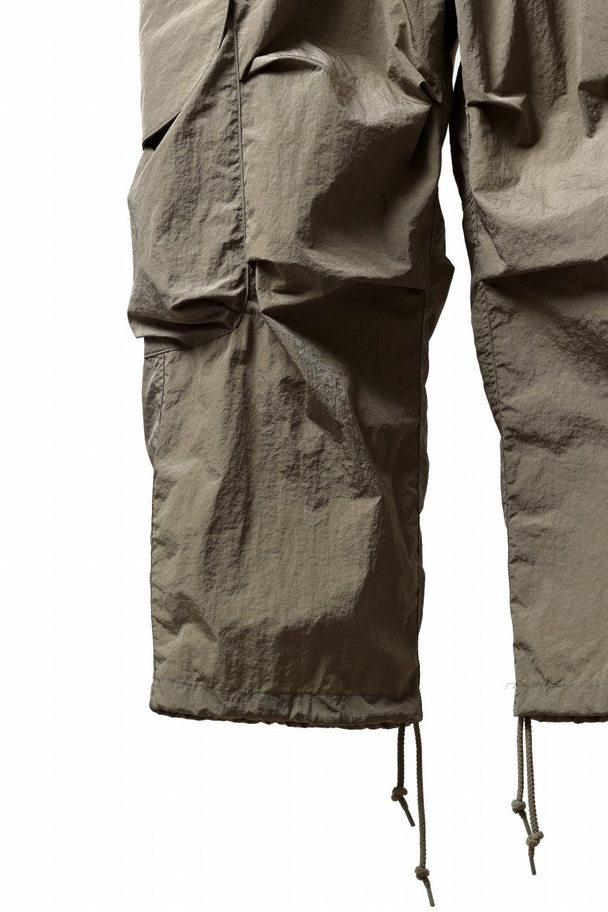 entire studios FREIGHT CARGO PANTS / CRINKLE NYLON (SAGE)