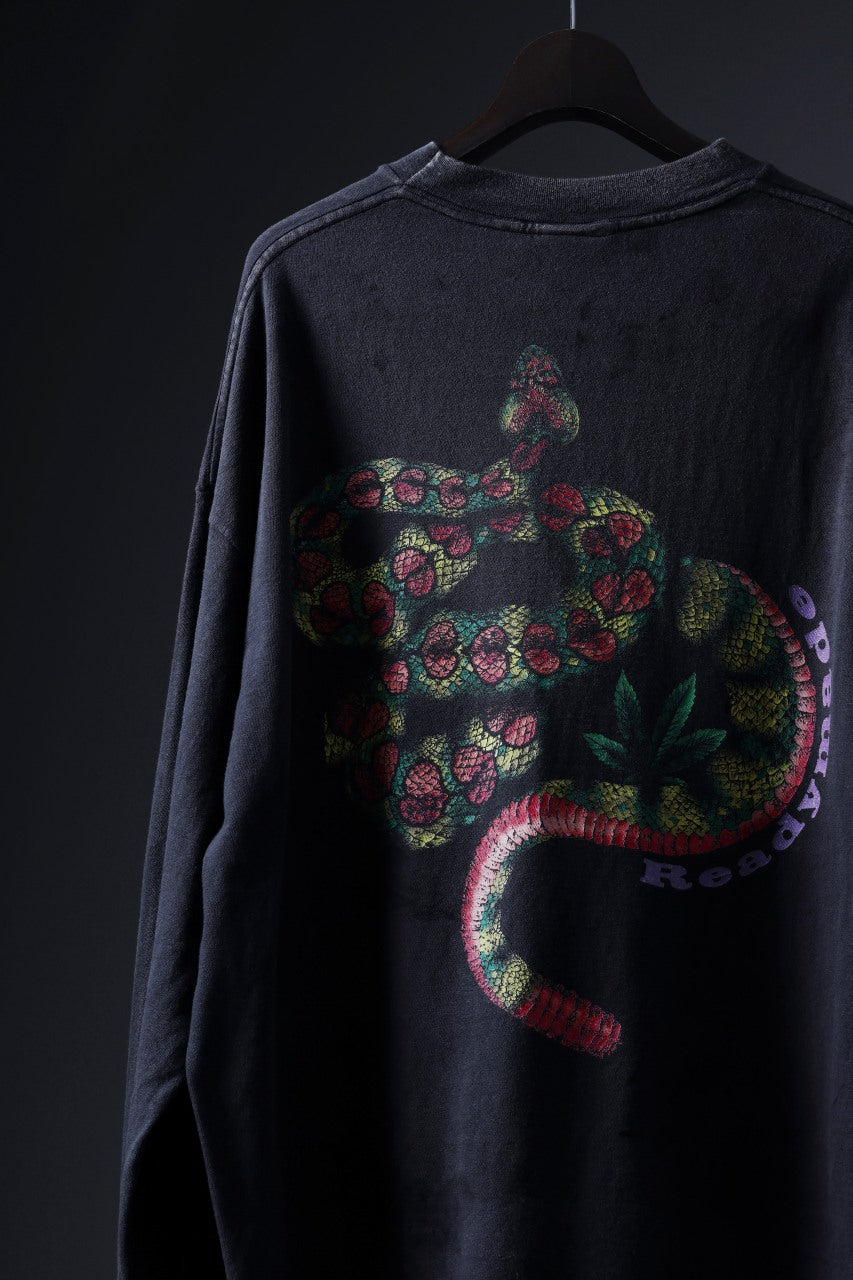 READYMADE L/S T-SHIRT SNAKE (BLACK)