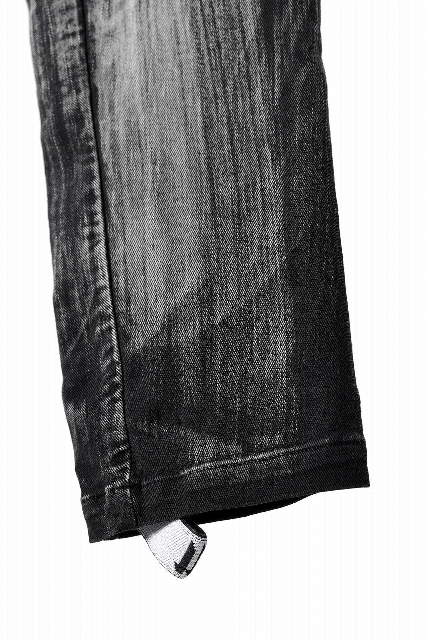 11 BY BORIS BIDJAN SABERI CARGO POCKET PANTS / OBJECT DYED & USED EFFECT "P21B-F1481" (BLACK)