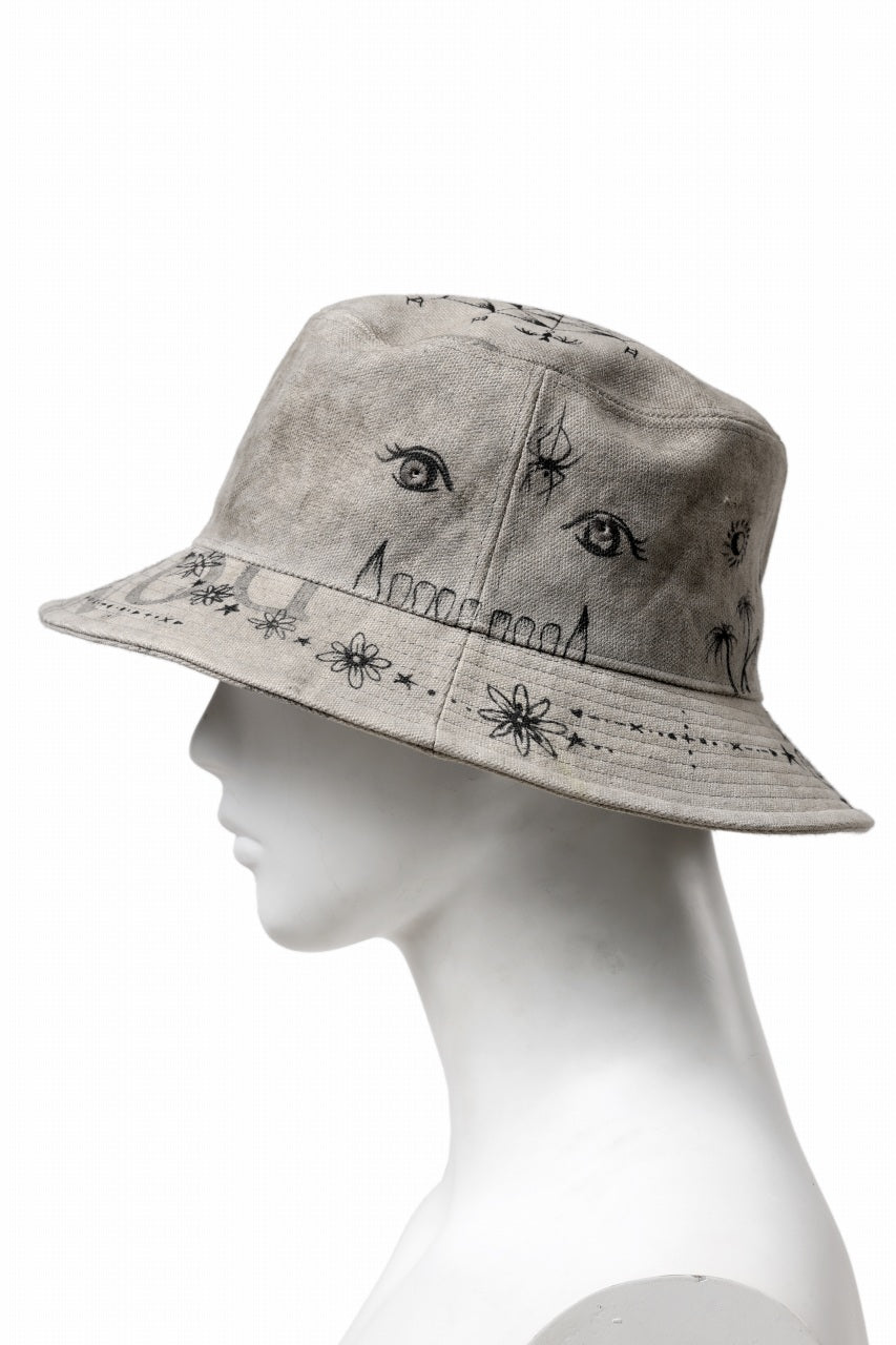 READYMADE x Dr.WOO BUCKET HAT TATOO (WHITE) – LOOM OSAKA