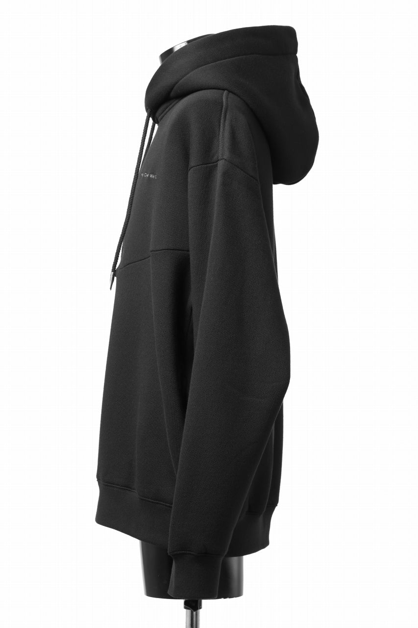 Feng Chen Wang 2 IN 1 HOODIE WITH FELTED BACKING (BLACK)