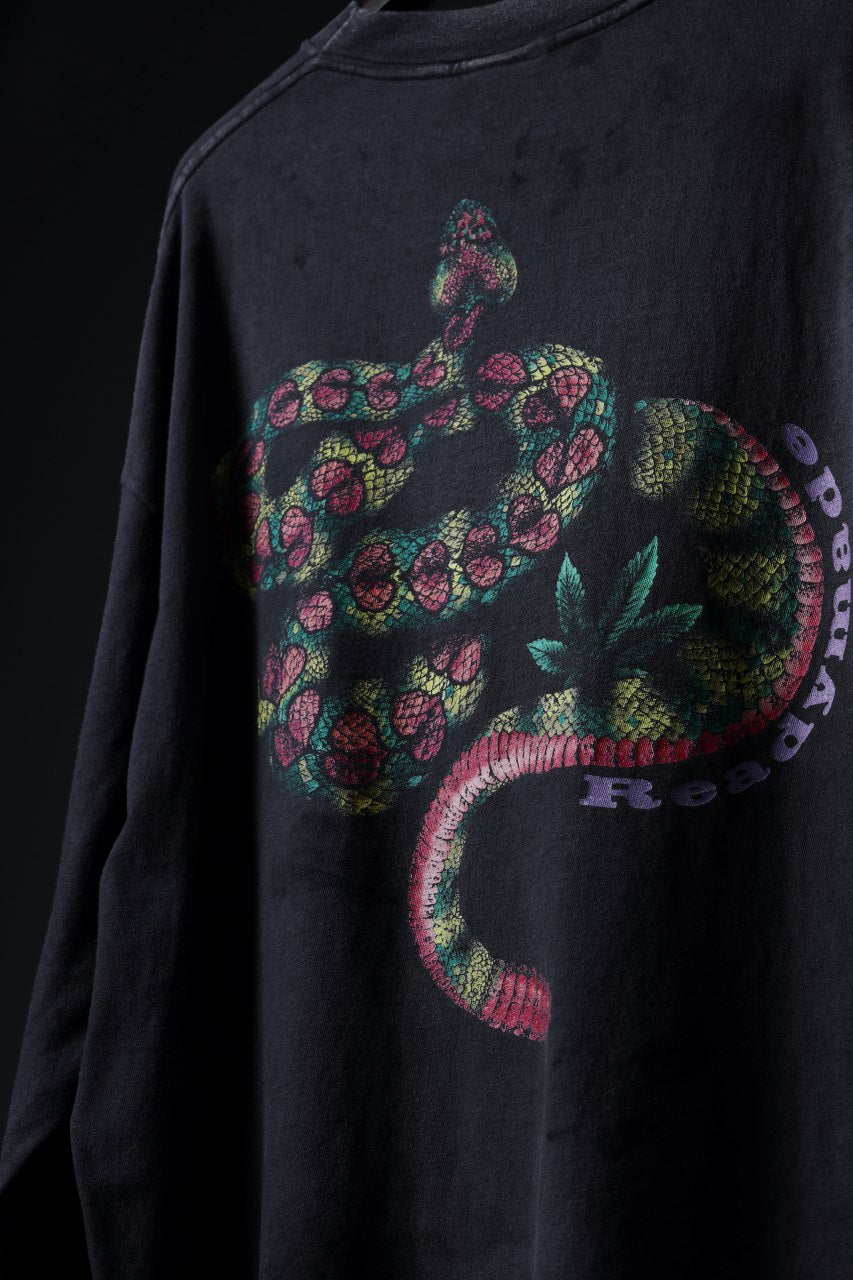 READYMADE L/S T-SHIRT SNAKE (BLACK)