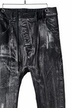 画像をギャラリービューアに読み込む, 11 BY BORIS BIDJAN SABERI LOW CROTCH BAGGY PANTS / OBJECT DYED &amp; USED EFFECT &quot;P4C-F1481&quot; (BLACK)