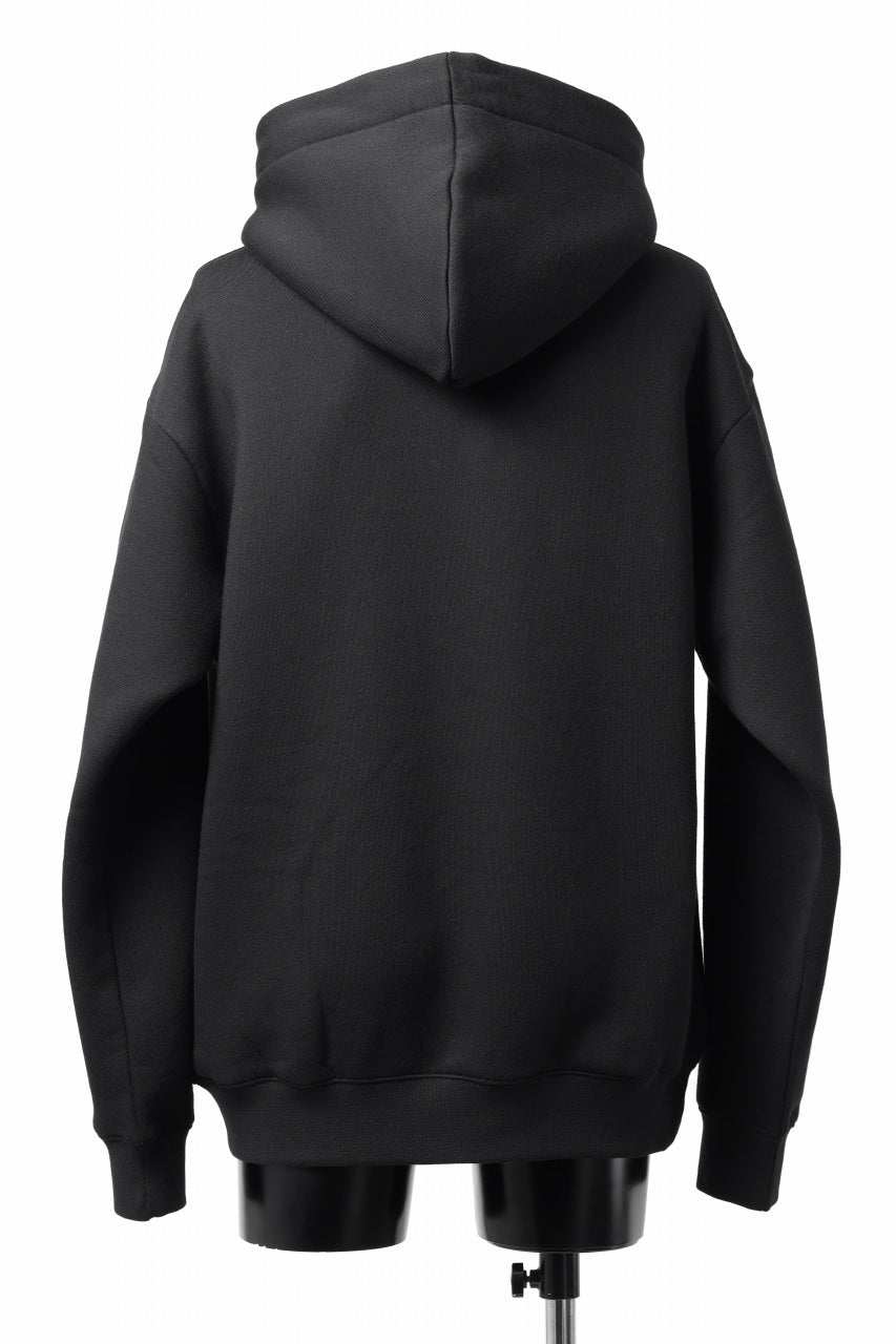 Feng Chen Wang 2 IN 1 HOODIE WITH FELTED BACKING (BLACK)