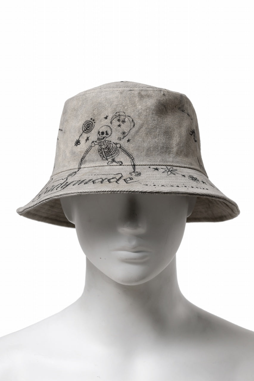 READYMADE x Dr.WOO BUCKET HAT TATOO (WHITE)