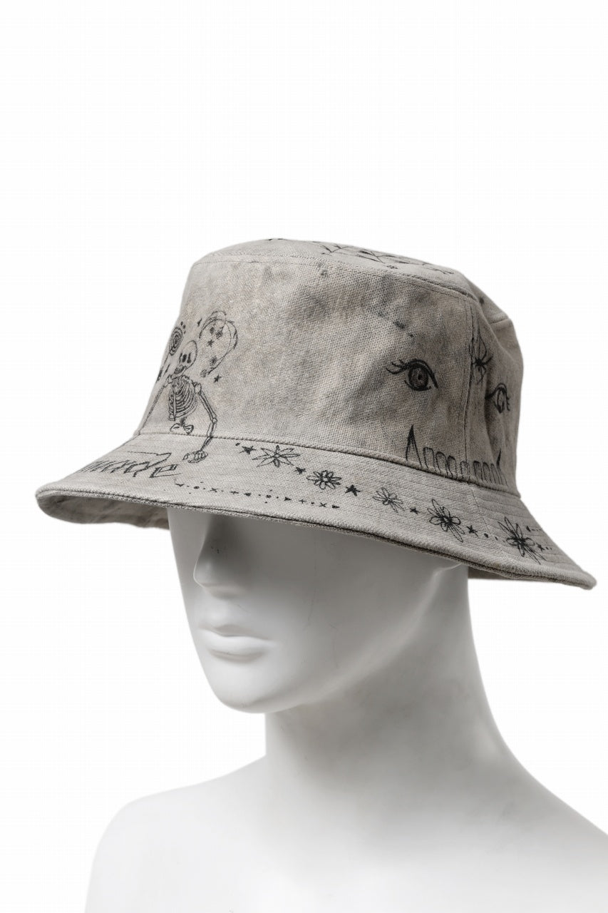 READYMADE x Dr.WOO BUCKET HAT TATOO (WHITE)