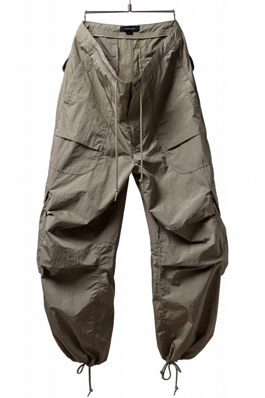 entire studios FREIGHT CARGO PANTS / CRINKLE NYLON (SAGE)