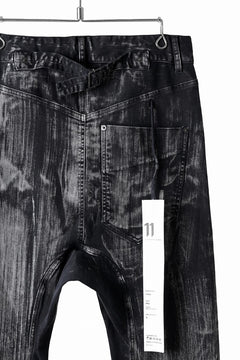 画像をギャラリービューアに読み込む, 11 BY BORIS BIDJAN SABERI LOW CROTCH BAGGY PANTS / OBJECT DYED &amp; USED EFFECT &quot;P4C-F1481&quot; (BLACK)