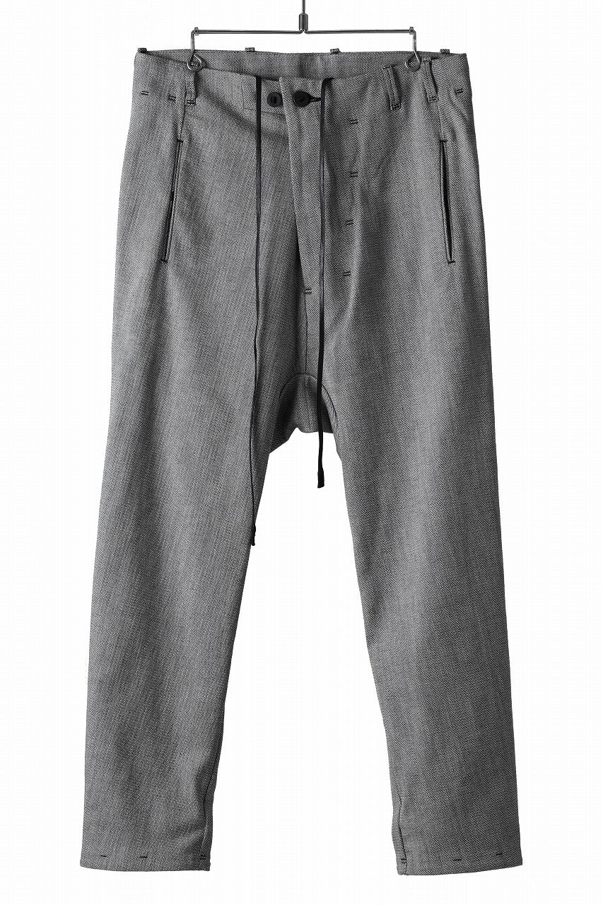 BORIS BIDJAN SABERI DROP CROTCH PANTS / NON OBJECT DYED "P3-FET10005" (GREY)