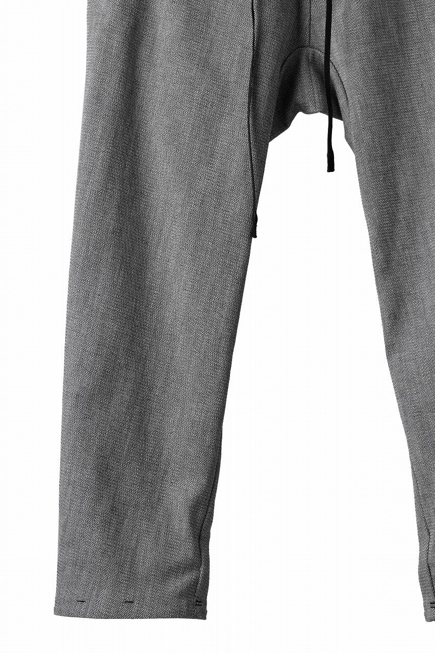 BORIS BIDJAN SABERI DROP CROTCH PANTS / NON OBJECT DYED "P3-FET10005" (GREY)