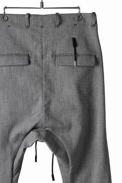 Load image into Gallery viewer, BORIS BIDJAN SABERI DROP CROTCH PANTS / NON OBJECT DYED &quot;P3-FET10005&quot; (GREY)