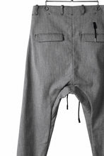 Load image into Gallery viewer, BORIS BIDJAN SABERI DROP CROTCH PANTS / NON OBJECT DYED &quot;P3-FET10005&quot; (GREY)