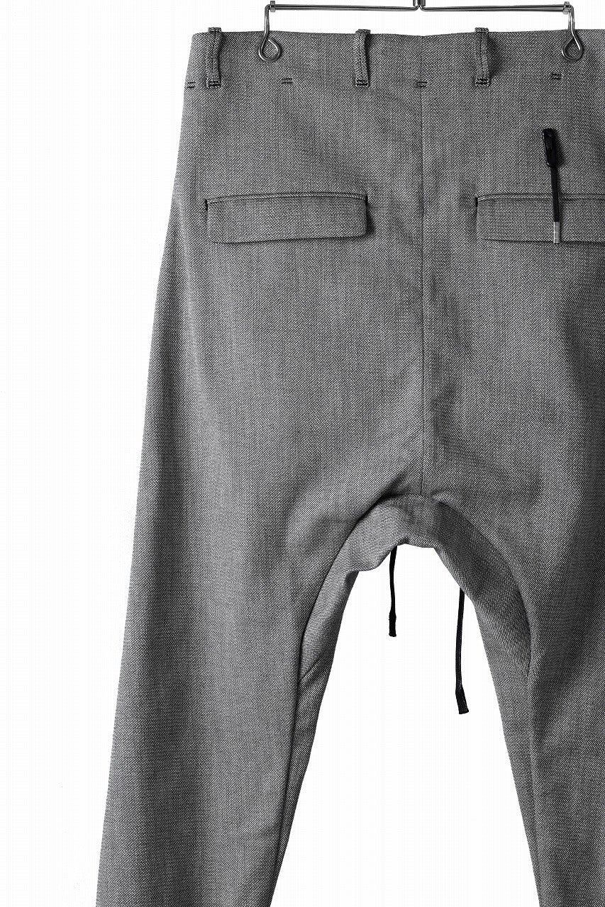 BORIS BIDJAN SABERI DROP CROTCH PANTS / NON OBJECT DYED "P3-FET10005" (GREY)