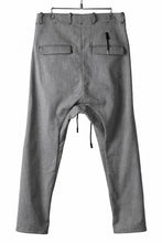 Load image into Gallery viewer, BORIS BIDJAN SABERI DROP CROTCH PANTS / NON OBJECT DYED &quot;P3-FET10005&quot; (GREY)