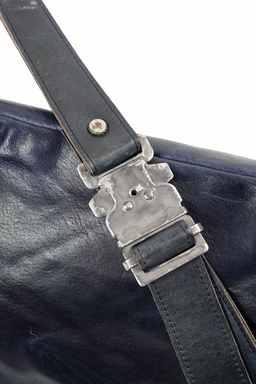 ierib Waist-Shoulder Bag / Shiny Horse Leather (NAVY)