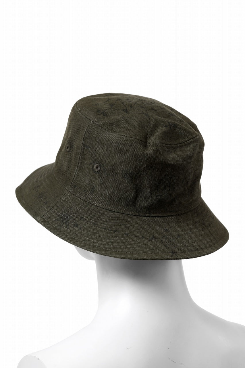 画像をギャラリービューアに読み込む, READYMADE x Dr.WOO BUCKET HAT TATOO (KHAKI)