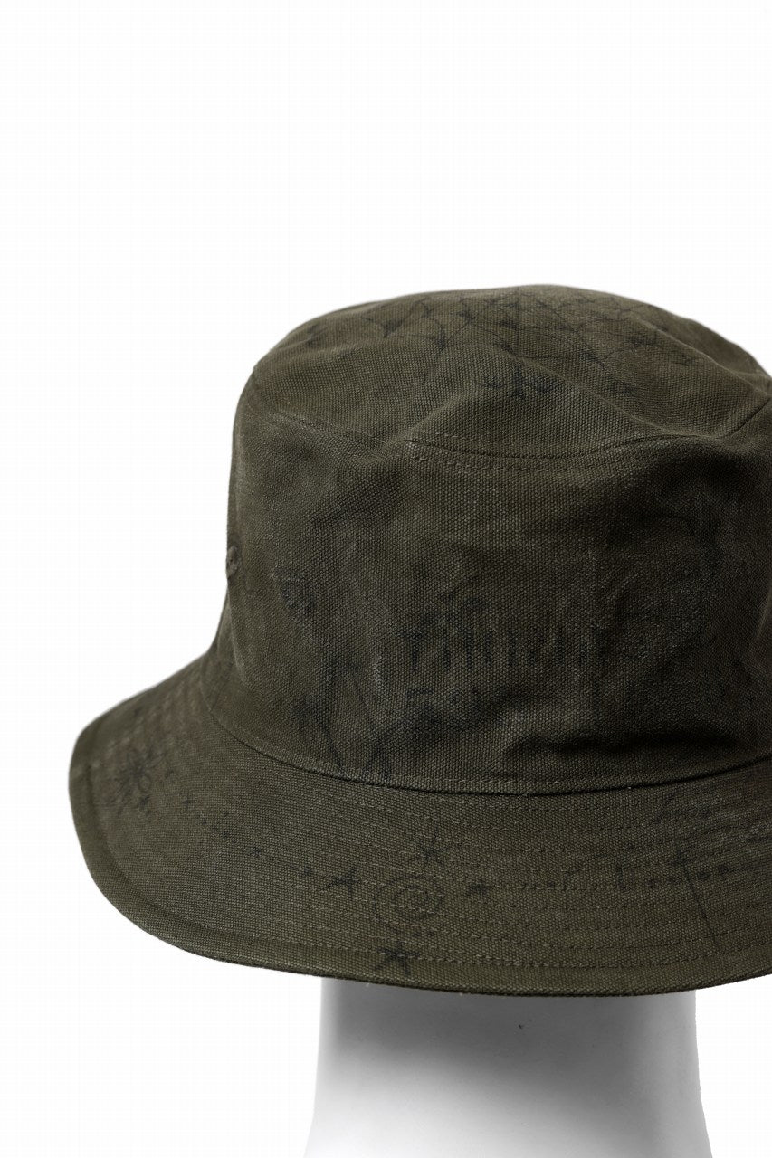 画像をギャラリービューアに読み込む, READYMADE x Dr.WOO BUCKET HAT TATOO (KHAKI)