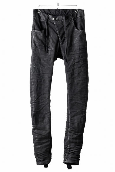 BORIS BIDJAN SABERI TIGHT FIT PANTS / VINYL COATED & NICKEL PRESSED & BODY MOLDED 