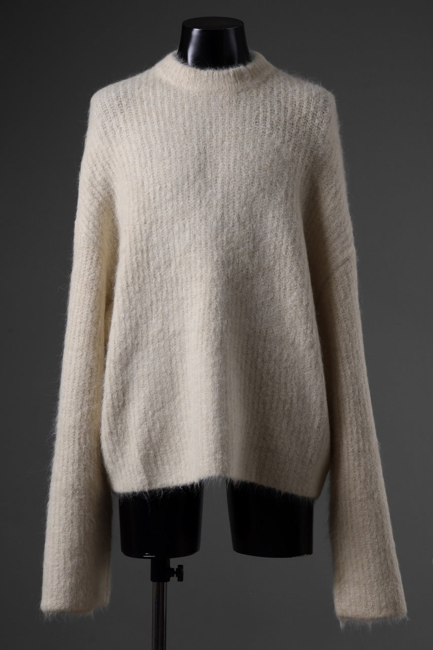 entire studios HEAVY KNIT CREW SWEATER (VANILLA)