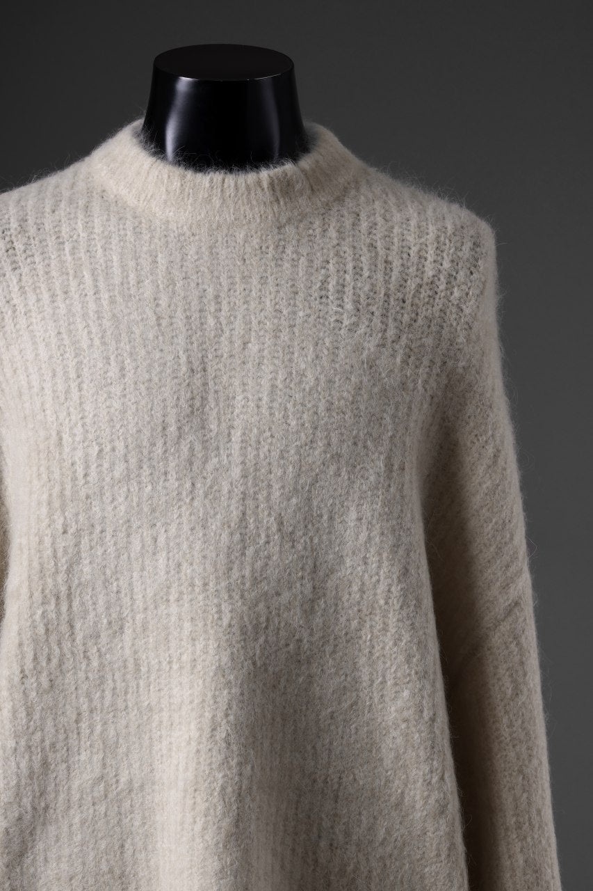 entire studios HEAVY KNIT CREW SWEATER (VANILLA)