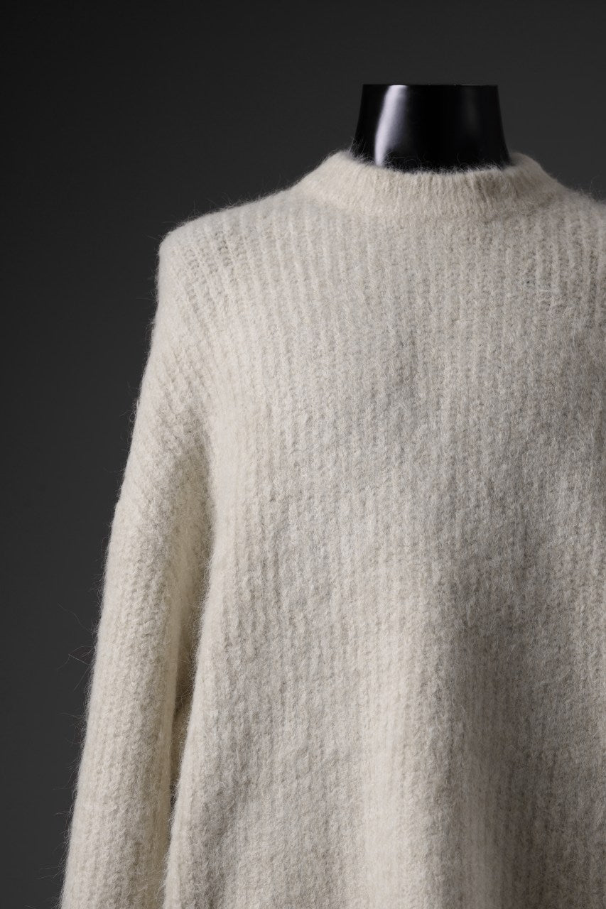 entire studios HEAVY KNIT CREW SWEATER (VANILLA)