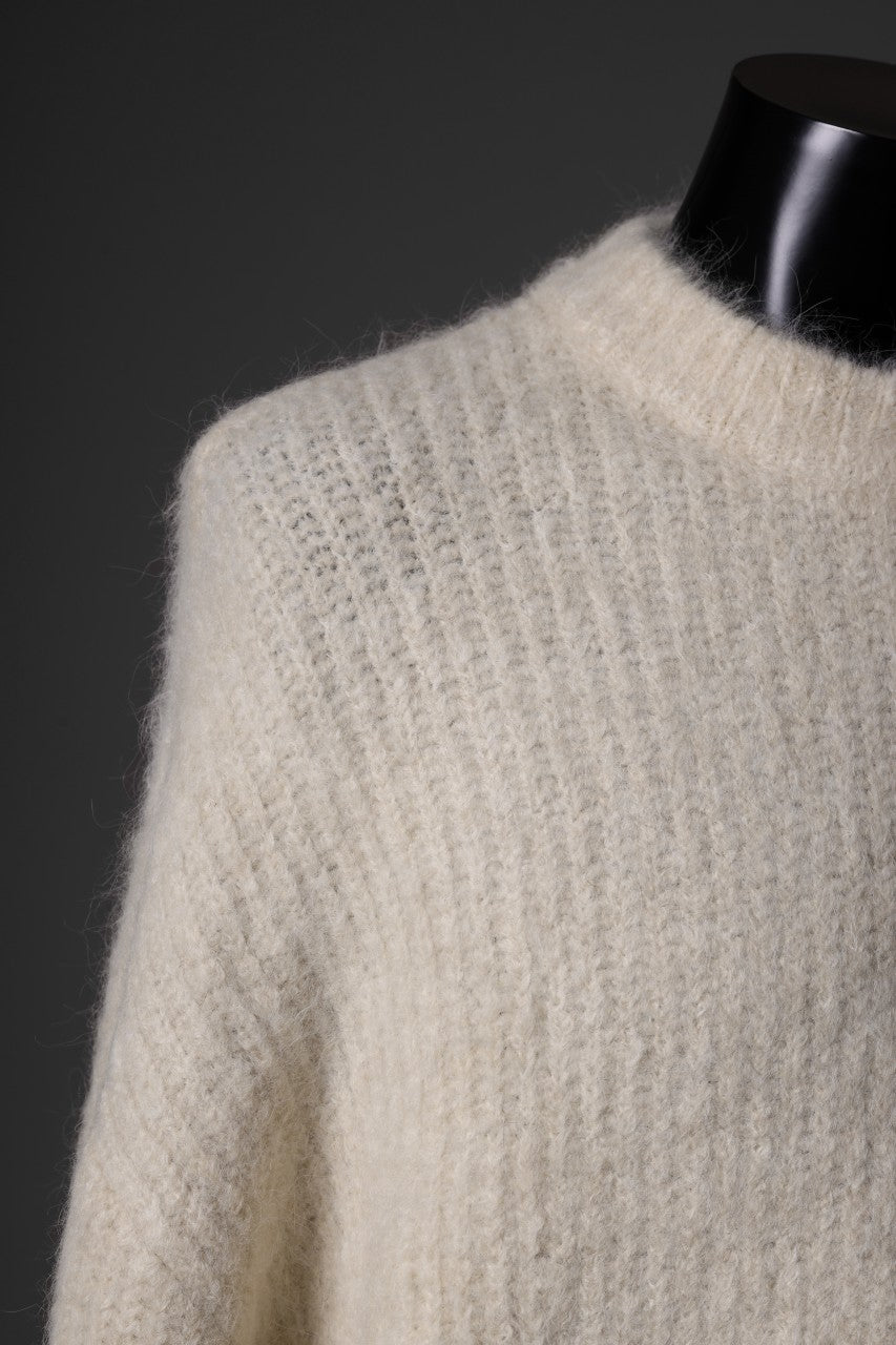 entire studios HEAVY KNIT CREW SWEATER (VANILLA)