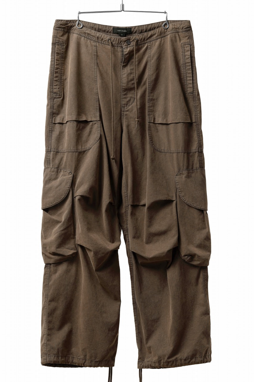 entire studios FREIGHT CARGO PANTS / COTTON CANVAS (GRAVY)