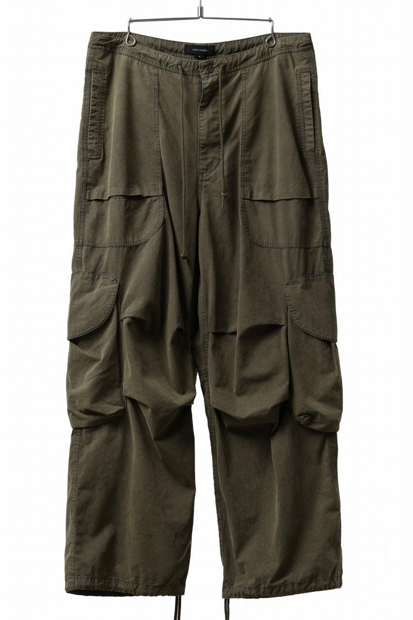 entire studios FREIGHT CARGO PANTS / COTTON CANVAS (PINE)