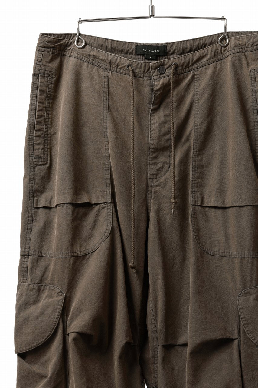 entire studios FREIGHT CARGO PANTS / COTTON CANVAS (GRAVY)