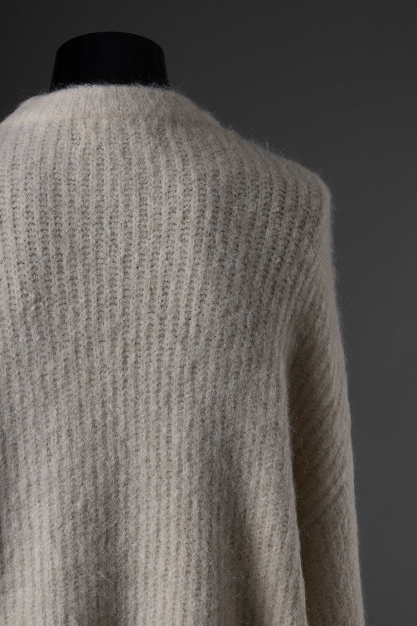 entire studios HEAVY KNIT CREW SWEATER (VANILLA)