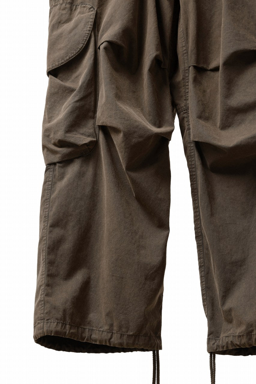 entire studios FREIGHT CARGO PANTS / COTTON CANVAS (GRAVY)