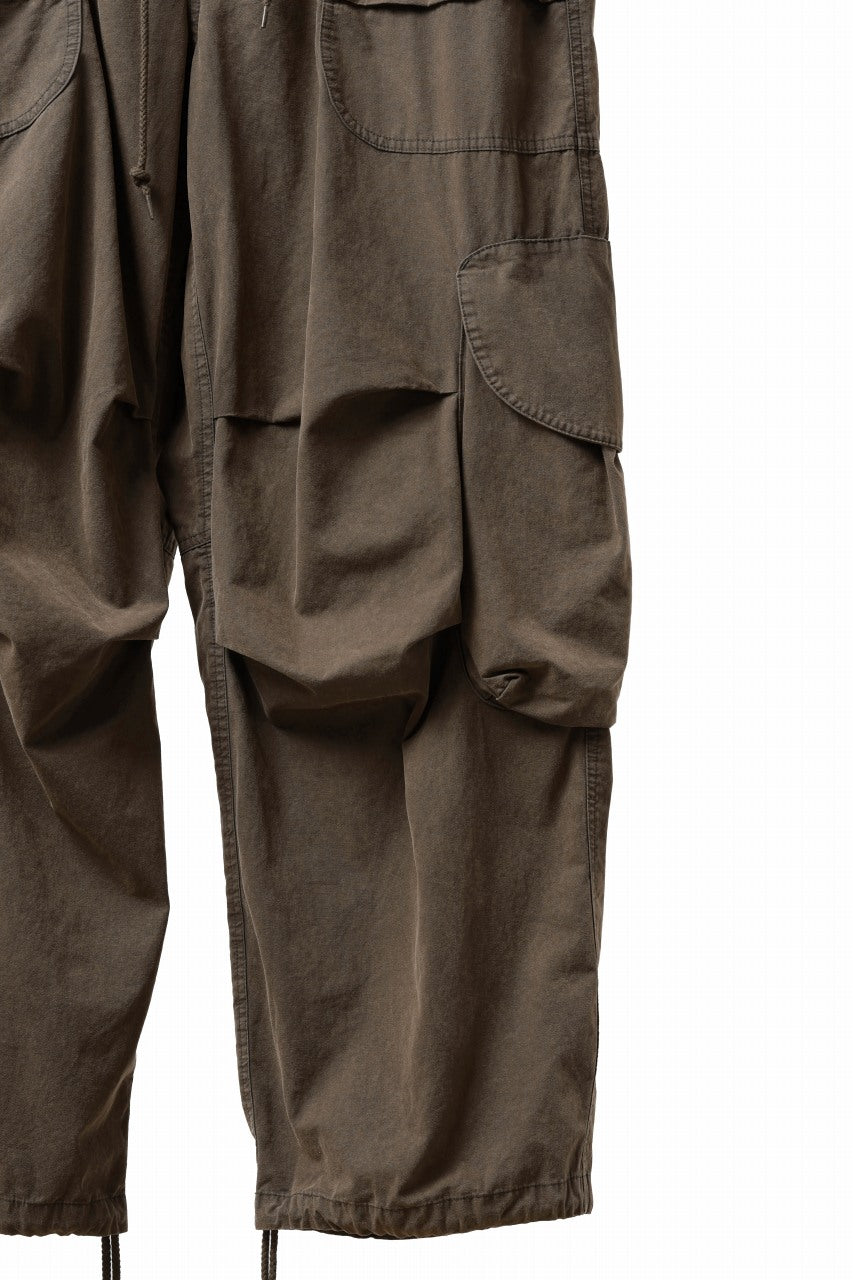 entire studios FREIGHT CARGO PANTS / COTTON CANVAS (GRAVY)