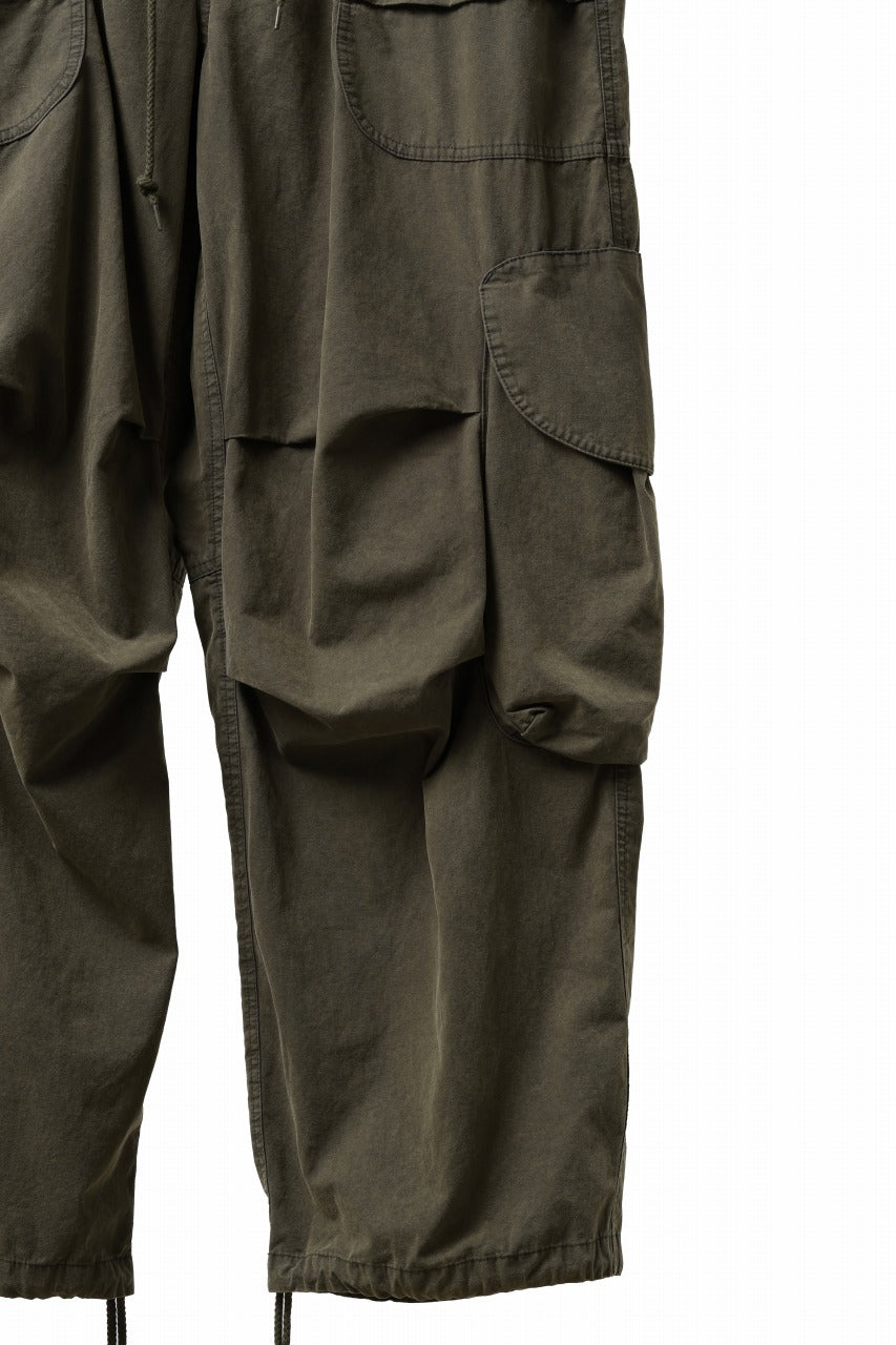 entire studios FREIGHT CARGO PANTS / COTTON CANVAS (PINE)