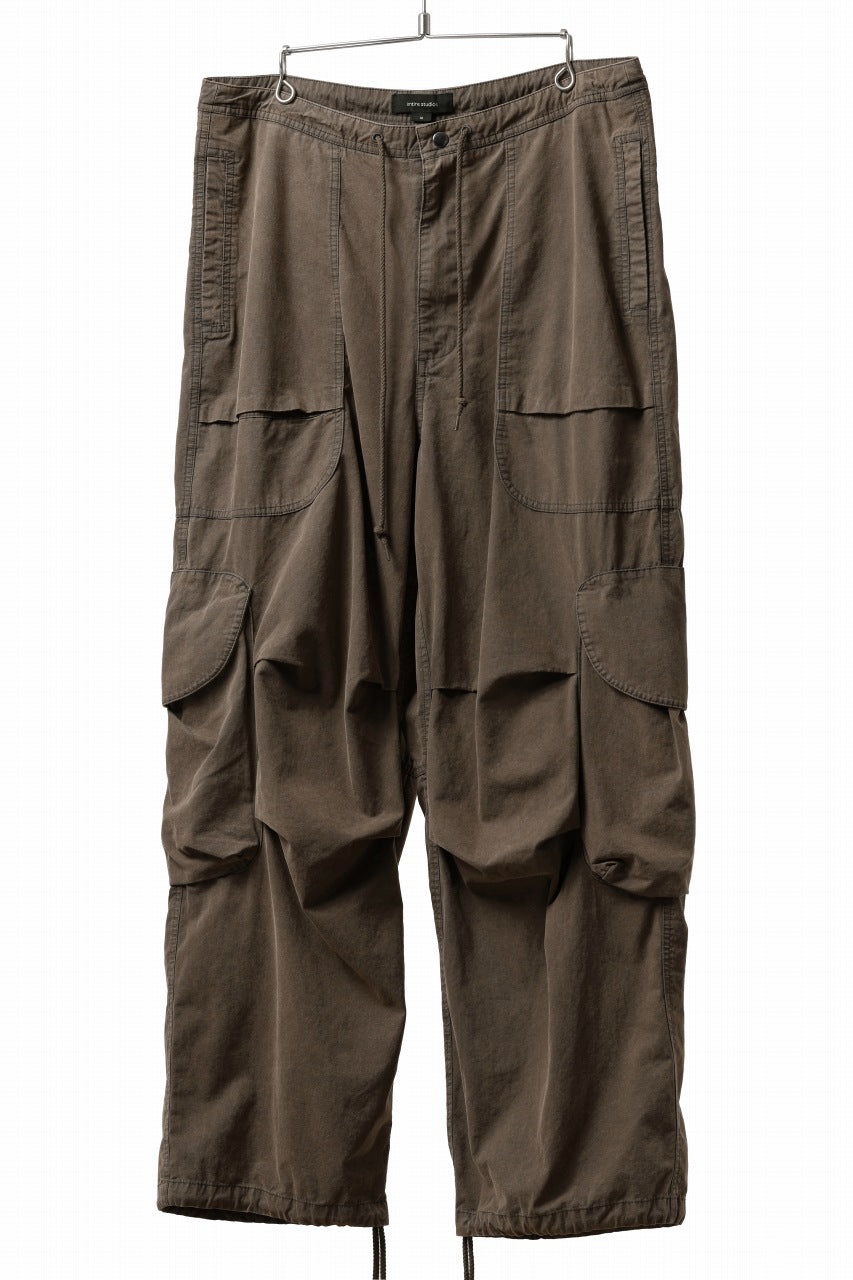 entire studios FREIGHT CARGO PANTS / COTTON CANVAS (GRAVY)