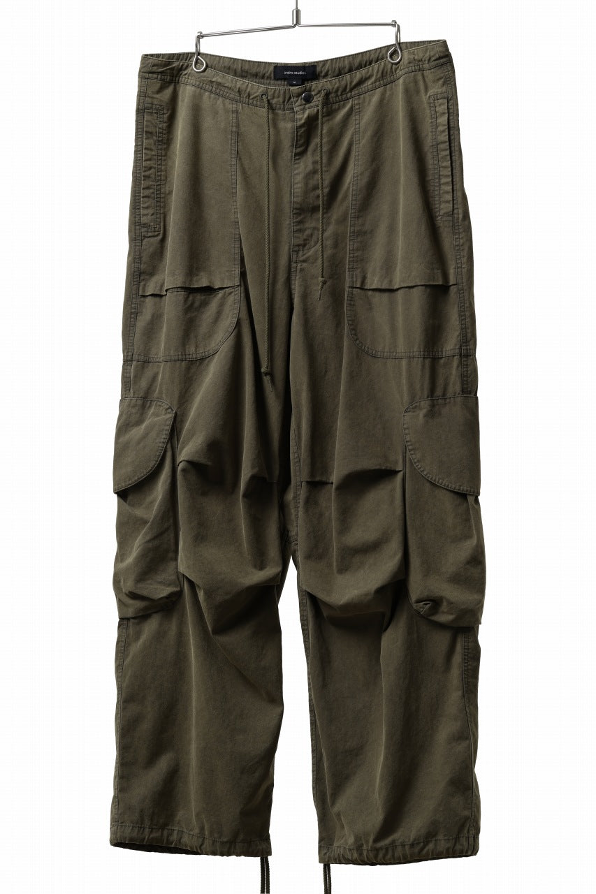 entire studios FREIGHT CARGO PANTS / COTTON CANVAS (PINE)