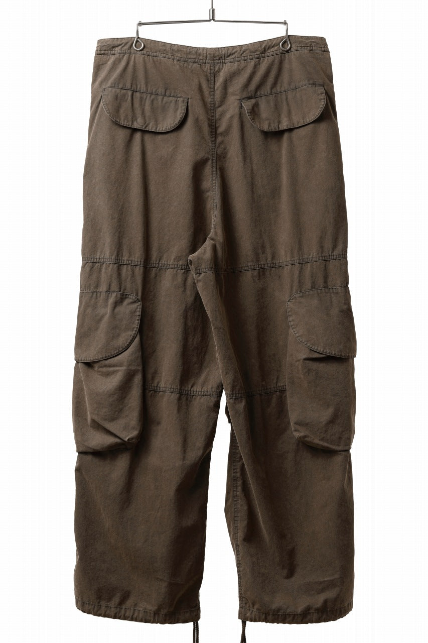 entire studios FREIGHT CARGO PANTS / COTTON CANVAS (GRAVY)