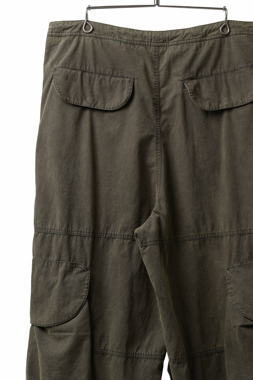 entire studios FREIGHT CARGO PANTS / COTTON CANVAS (PINE)