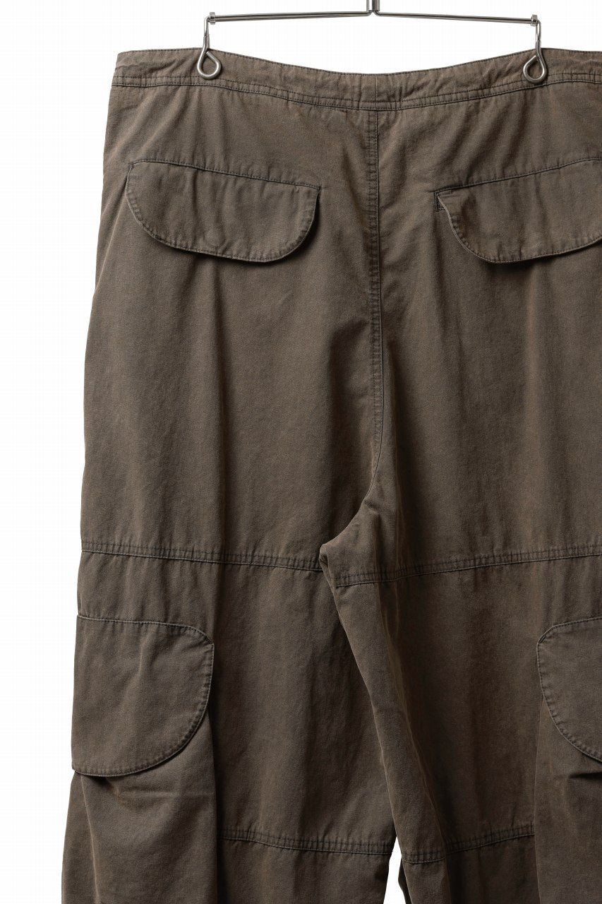 entire studios FREIGHT CARGO PANTS / COTTON CANVAS (GRAVY)