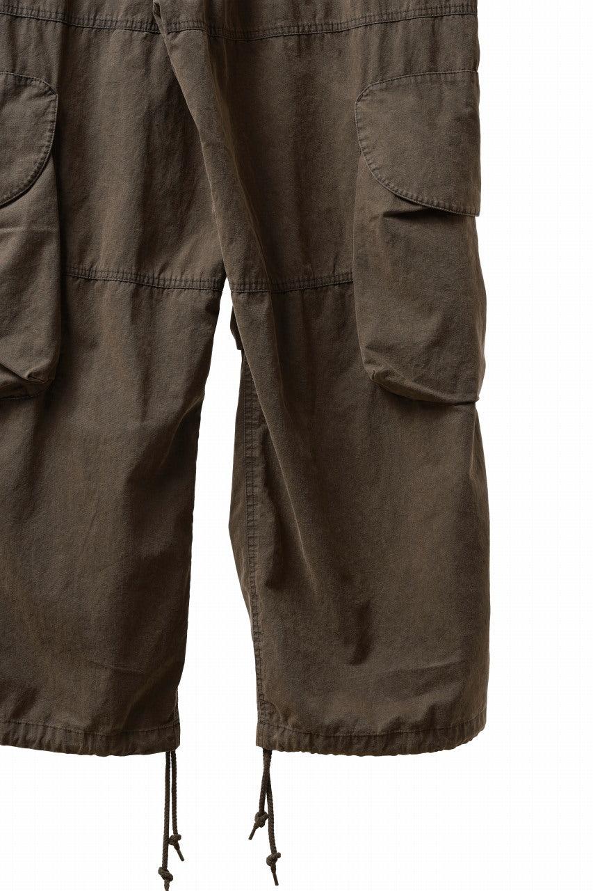 entire studios FREIGHT CARGO PANTS / COTTON CANVAS (GRAVY)