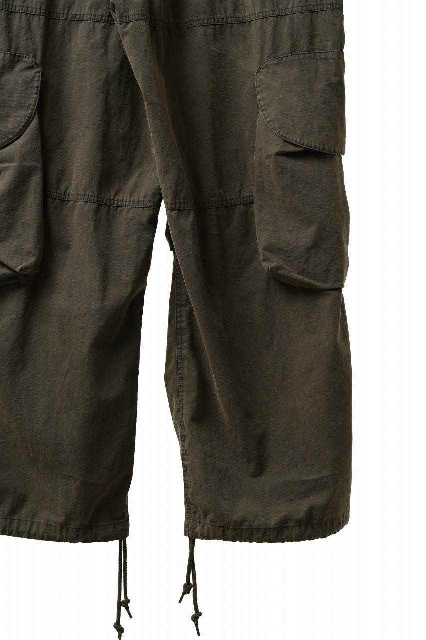 entire studios FREIGHT CARGO PANTS / COTTON CANVAS (PINE)