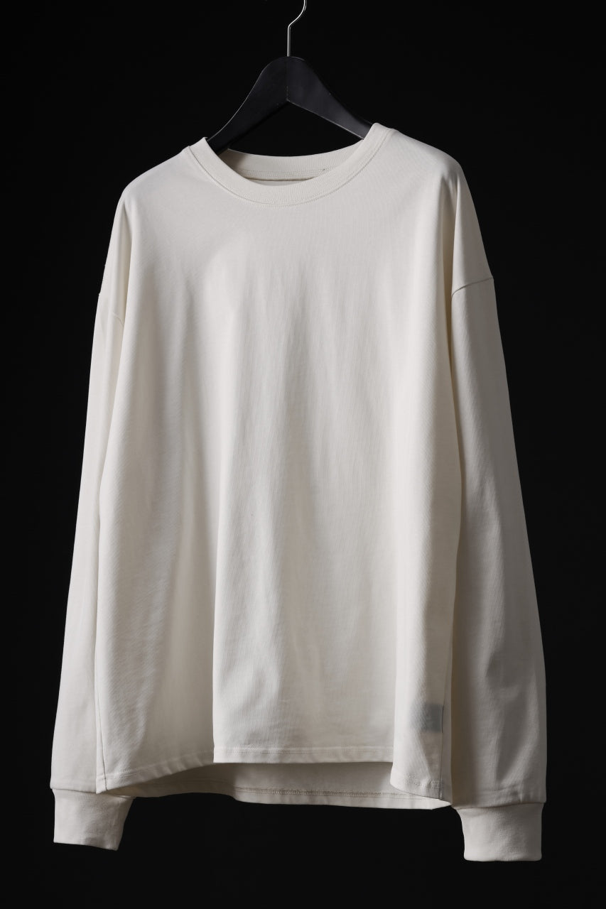 A.F ARTEFACT exclusive HEAVY WEIGHT C/JERSEY LS TOPS (IVORY)