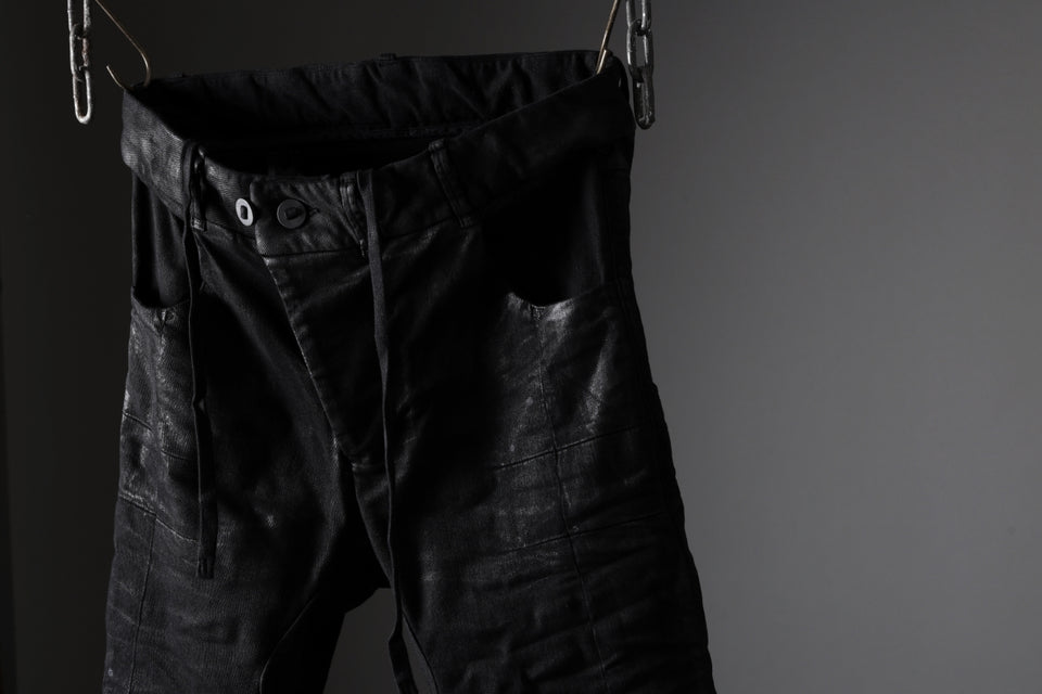 画像をギャラリービューアに読み込む, BORIS BIDJAN SABERI TIGHT FIT PANTS / VINYL COATED &amp; NICKEL PRESSED &amp; BODY MOLDED &quot;P13.TF-F1939&quot; (BLACK)