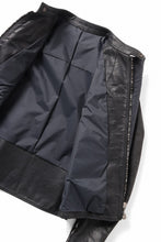 画像をギャラリービューアに読み込む, ierib Detachable Front Panel Jacket / Shiny Horse Leather (BLACK)